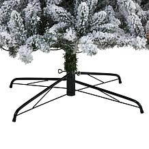 9 ft. Flocked Livingston Fir Artificial Christmas Tree with Pine Co...