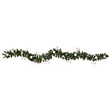 9 ft. Ornament and Pinecone Artificial Christmas Garland with 50 Cl...