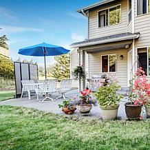 9' Patio Umbrella with Easy Crank - Brilliant Blue