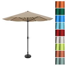 9' Patio Umbrella with Easy Crank - Sand