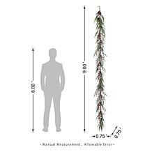 9ft Christmas Greenery PE Dripping Eucalyptus Garland