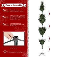 9ft Pre-Lit Green Slim Fir Christmas Tree with Remote