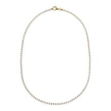 Absolute™ 16" Sterling Silver CZ Round Stone Tennis Necklace
