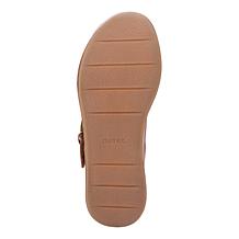 Aetrex® Ariel Memory Foam Arch Support Leather Wedge Sandal