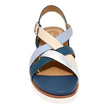 Aetrex® Carmen Leather Casual Sandal