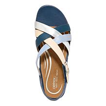 Aetrex® Carmen Leather Casual Sandal