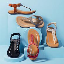 Aetrex® Lindsey Embellished Arch Support Memory Foam Sandal