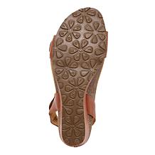 Aetrex Naomi Leather Wedge Casual Sandal