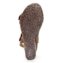 Aetrex Naomi Leather Wedge Casual Sandal