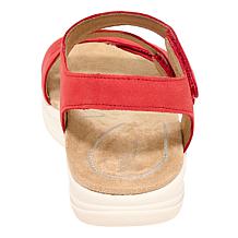 Aetrex® Savannah Leather Heeled Sandal