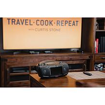 Aiwa 7" LCD Bluetooth CD/DVD Portable Boombox w/Wireless Headphone