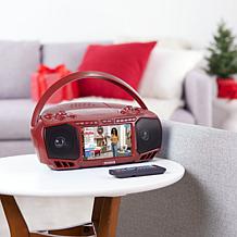 Aiwa 7" LCD Streaming, DVD, CD, FM Radio & Bluetooth Portable Boombox
