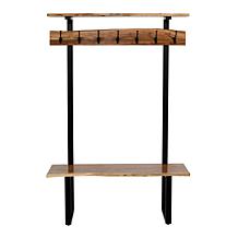 Alaterre Furniture Alpine 48" Live Edge Coat Rack with Bench