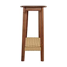 Alaterre Furniture Calais 48" Entryway Table with Woven Storage Shelf
