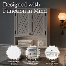 Alaterre Furniture Coventry Wall Mount Bathroom Cabinet