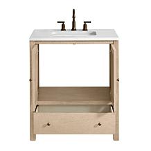 Alaterre Furniture Lucca 30" Freestanding Bathroom Vanity Cabinet