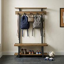 Alaterre Furniture Pomona 48" Entryway Tree with Bench and Shelves