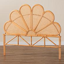 Alden Bohemian Natural Rattan Headboard 60.6"W x 51.2"H