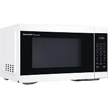 Almo 1.1 Cubic Foot White Countertop Microwave Oven