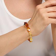 Amber Extraordinaire Ombré Bead Stretch Bracelet