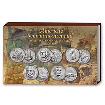 America's 250th Anniversary Dual Date Quarters - (10) 5-Coin Sets AS