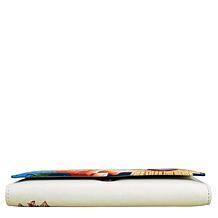 Anna by Anuschka Hand Painted Leather Tri Fold Organizer Wallet
