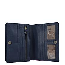 Anna by Anuschka Hand Painted Leather Two Fold Wallet Crossbody