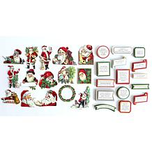 Anna Griffin® 120 Vintage Santa Stickers and Embellishments