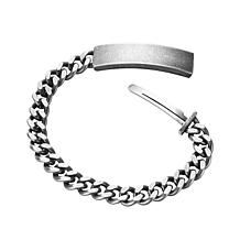 Antique ID Cuban Chain Bracelet