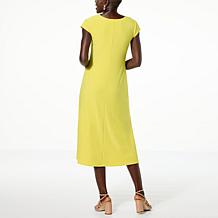 Antthony 2-piece Crocheted Accent Midi Dress & Shrug Set