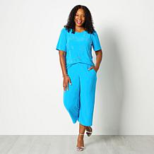 Antthony 2-piece Embellished Top and Cropped Pant Set