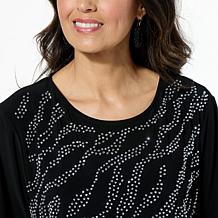 Antthony 2-piece Embellished Top and Cropped Pant Set