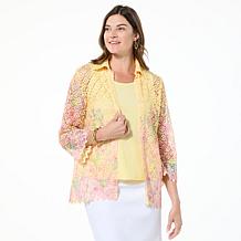 Antthony 2-piece Lace Jacket and Tank Set