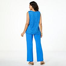 Antthony 2-piece Lace Tank Top and Straight Leg Pant Set