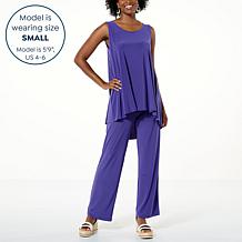Antthony 2-piece Pleat Back Tank and Pull-On Pant Set