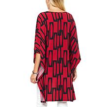 Antthony Abstract Print Hi-Low Hem Caftan