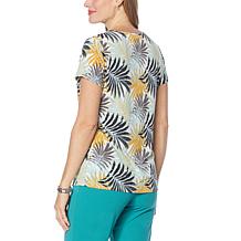 Antthony Scoop-Neck Printed Tee
