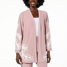 G by Giuliana Black Label Faux Pearl Puff-Sleeve Bomber