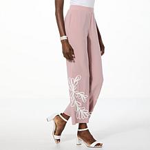Antthony Studio Stretch Knit Pull-On Soutache Pant