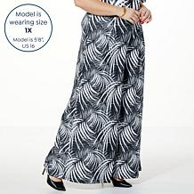 Antthony Studio Stretch Knit Wide-Leg Pull-On Pant