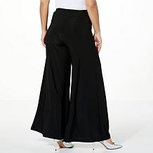 Antthony Studio Stretch Knit Wide-Leg Pull-On Pant