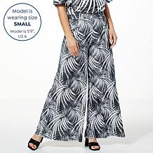 Antthony Studio Stretch Knit Wide-Leg Pull-On Pant