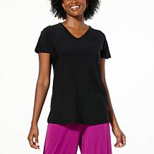 Antthony V-Neck Top with Decorative Button Detail