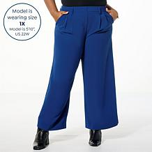 Antthony Wide Leg Pull-On Trouser Pant