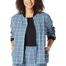 Antthony Windowpane Bomber Jacket