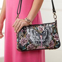 Anuschka Hand-Painted Leather Shoulder Bag