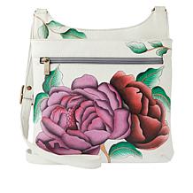 Anuschka Hand-Painted Leather Slim Crossbody