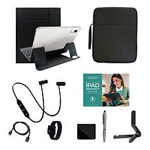 Apple 11 iPad 11th Gen 128GB w/Keyboard, Case & Starter Bundle- Silver