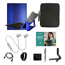 Apple 11 iPad 11th Gen 256GB w/Keyboard, Case & Starter Bundle- Silver