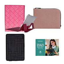 Apple 11 iPad 128GB w/Keyboard, Case, Sleeve and Accessories - Silver